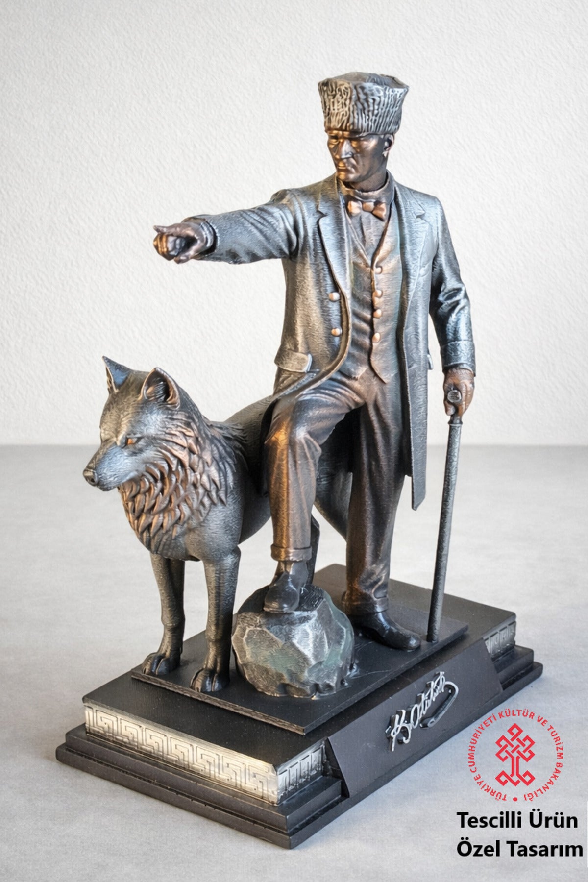 Atatürk Hedef İleri Orjinal işçilik Dekoratif Biblo Heykel