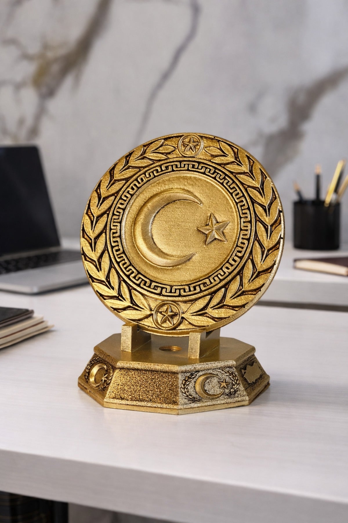 Ay yıldız rölyef Biblo Gold