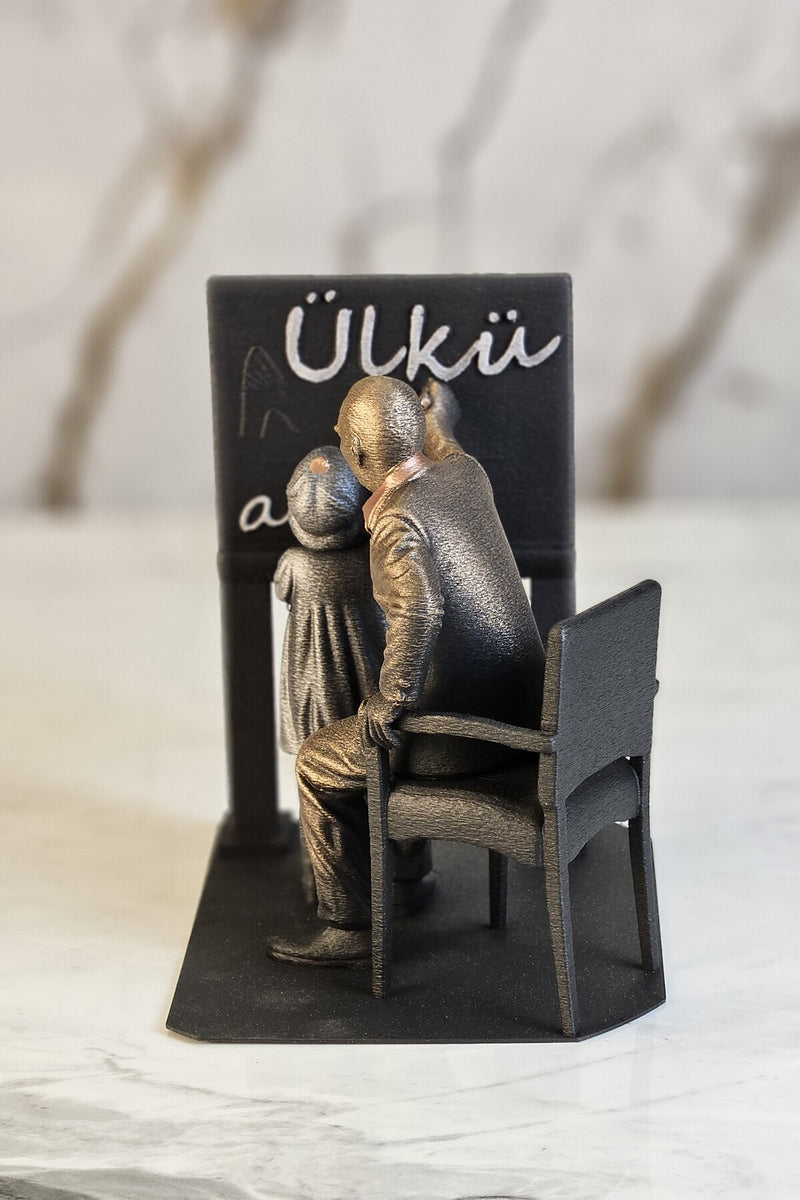 Atatürk Öğretmen biblo heykel