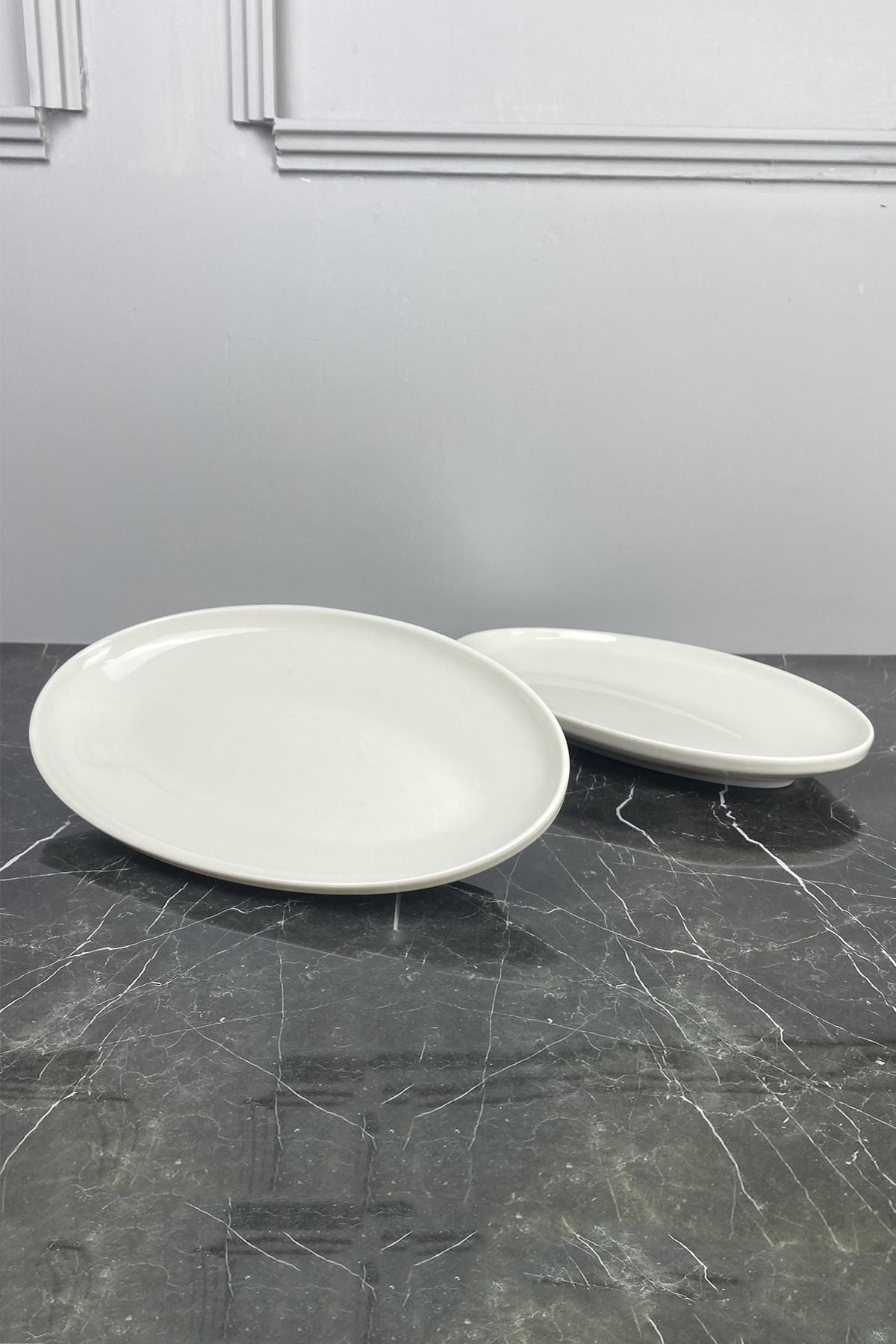 Porselen Oval Meze Sofra Sunum Tabağı 1 ADET