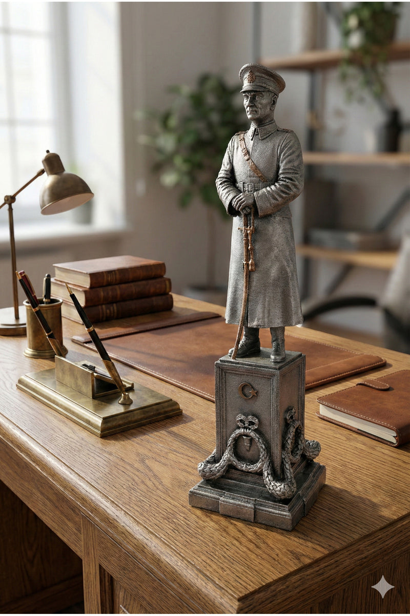 Mareşal Atatürk Anıtı Dekoratif Biblo heykel