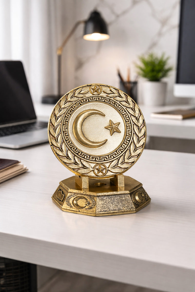 Ay yıldız rölyef Biblo Gold