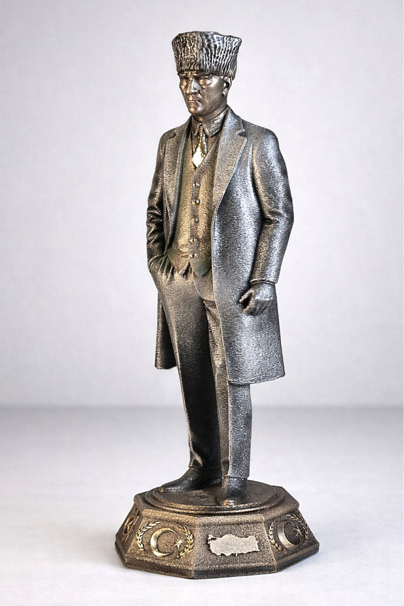 Atatürk Paltolu Orjinal işçilik Biblo Heykel